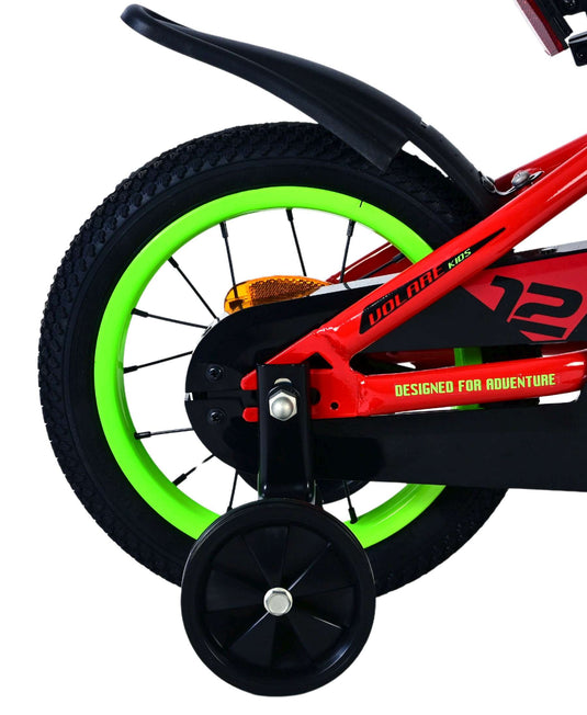 Volare rocky kinderfiets - jongens - 12 inch - rood - twee handremmen