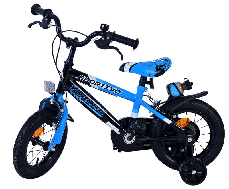 Load image into Gallery viewer, Volare sportivo kinderfiets - jongens - 12 inch - blauw zwart - twee handremmen
