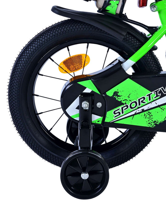 Volare sportivo kinderfiets - jongens - 14 inch - groen zwart