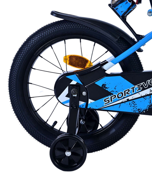 Volare sportivo kinderfiets - jongens - 16 inch - blauw zwart