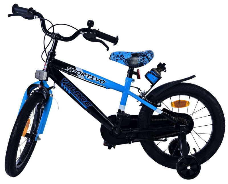 Load image into Gallery viewer, Volare sportivo kinderfiets - jongens - 16 inch - blauw zwart - twee handremmen
