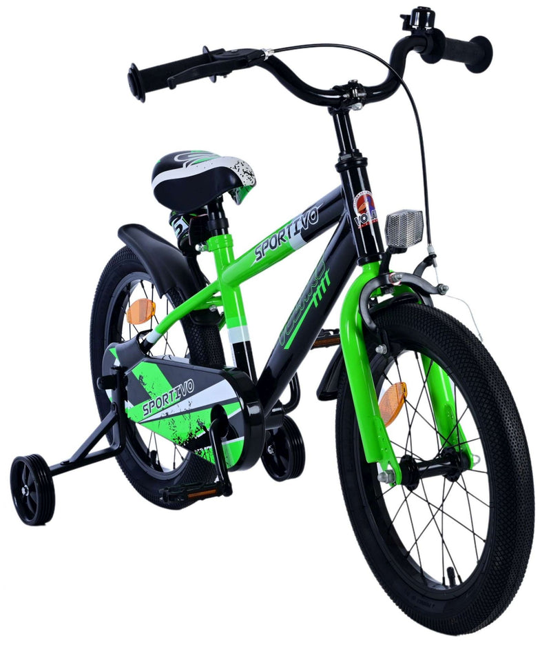 Load image into Gallery viewer, Volare sportivo kinderfiets - jongens - 16 inch - groen zwart
