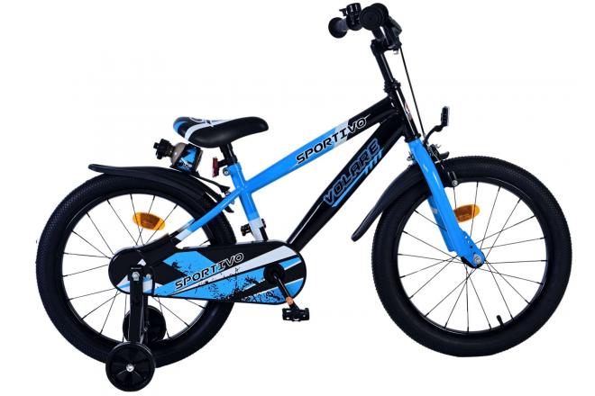 Load image into Gallery viewer, Volare sportivo kinderfiets - jongens - 18 inch - blauw zwart
