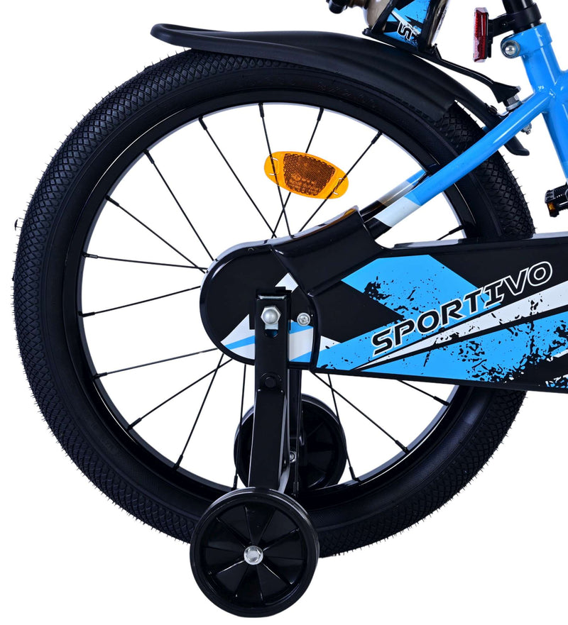 Load image into Gallery viewer, Volare sportivo kinderfiets - jongens - 18 inch - blauw zwart
