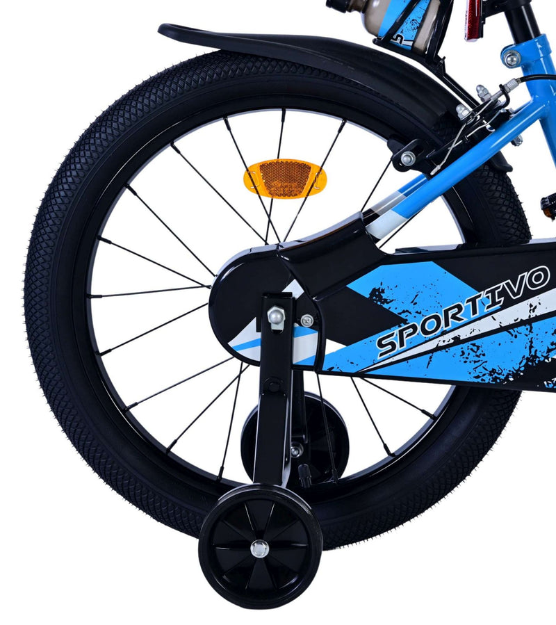Load image into Gallery viewer, Volare sportivo kinderfiets - jongens - 18 inch - blauw zwart - twee handremmen
