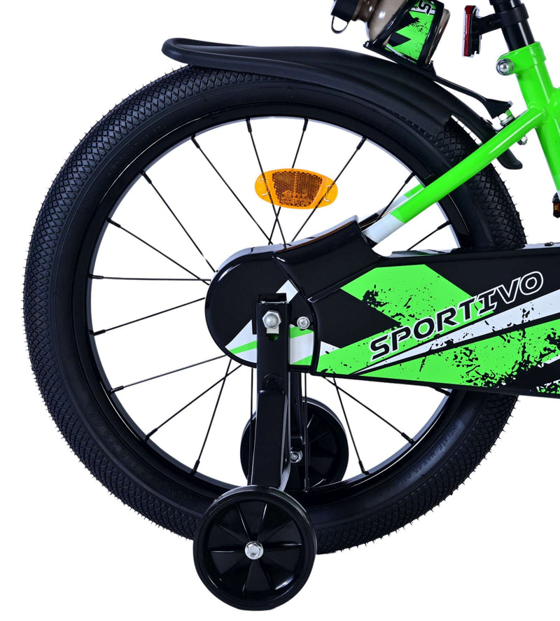 Load image into Gallery viewer, Volare sportivo kinderfiets - jongens - 18 inch - groen zwart
