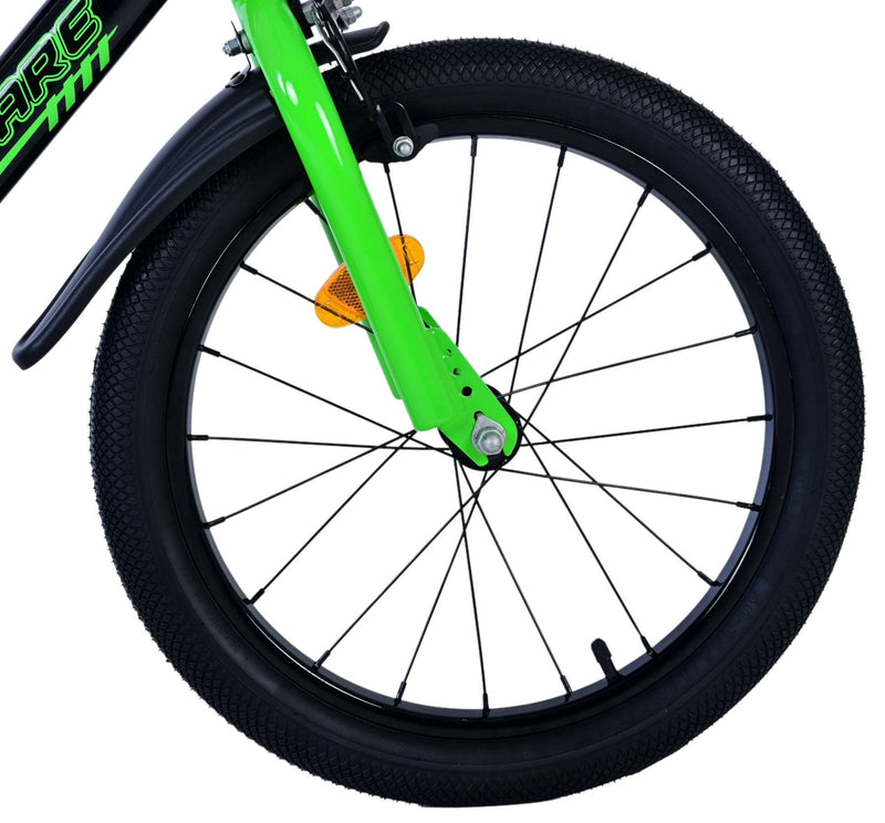 Load image into Gallery viewer, Volare sportivo kinderfiets - jongens - 18 inch - groen zwart - twee handremmen
