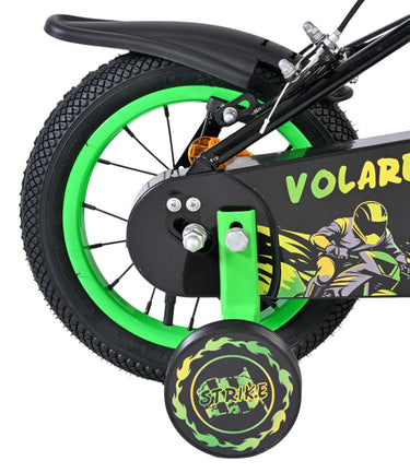 Volare strike kinderfiets - jongens - 12 inch - zwart groen - twee handremmen