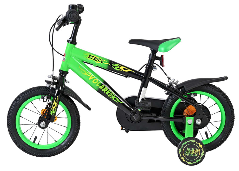 Load image into Gallery viewer, Volare strike kinderfiets - jongens - 12 inch - zwart groen - twee handremmen
