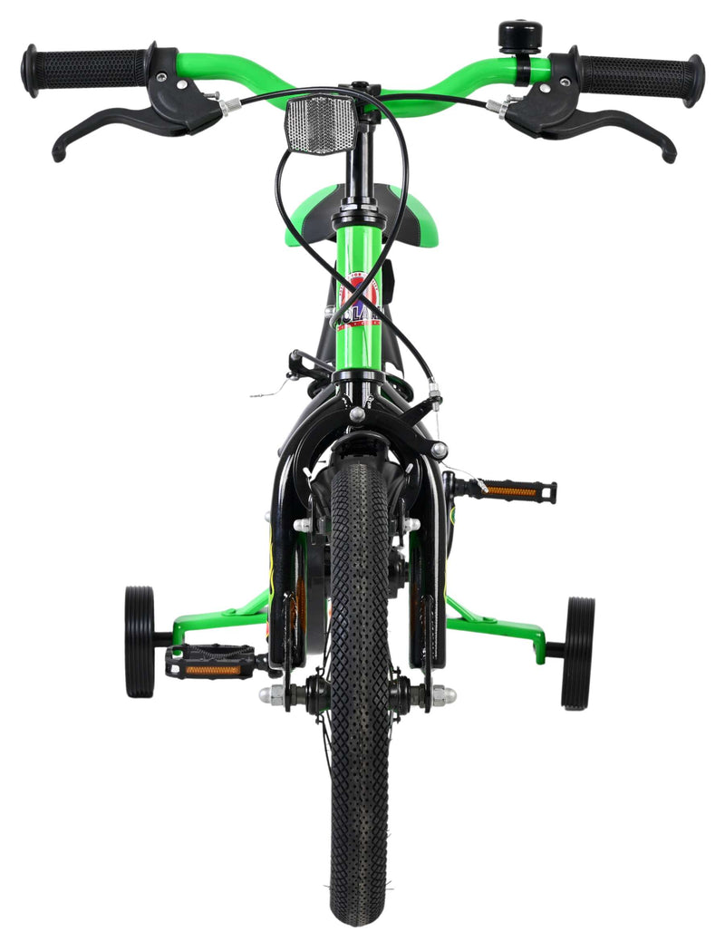 Load image into Gallery viewer, Volare strike kinderfiets - jongens - 14 inch - zwart groen - twee handremmen

