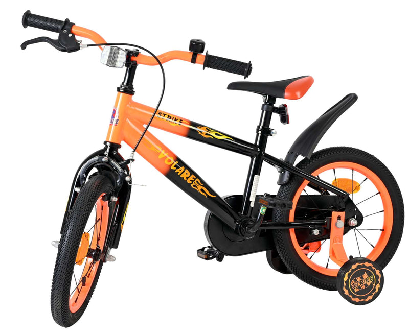 Afbeelding laden in galerijviewer, Volare strike kinderfiets - jongens - 14 inch - zwart oranje
