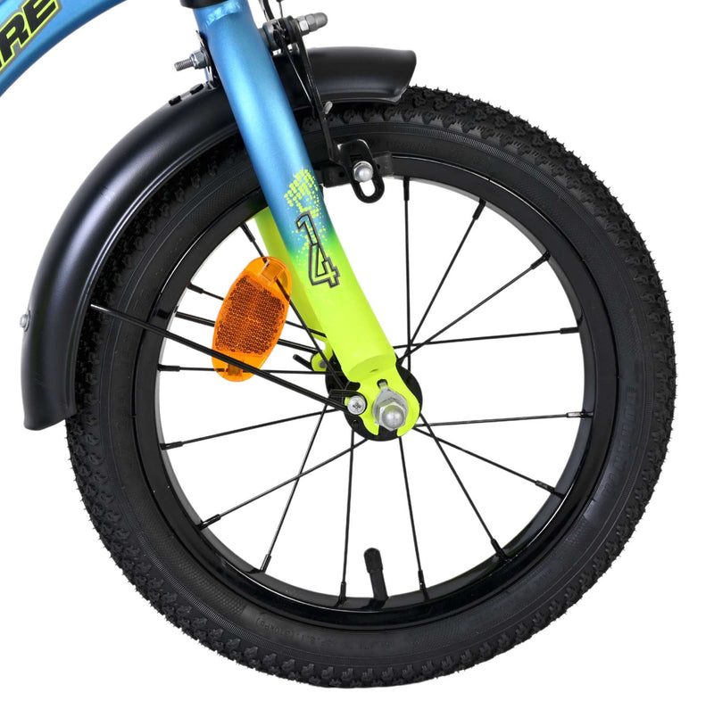 Load image into Gallery viewer, Volare thombike kinderfiets - jongens - 14 inch - blauw geel
