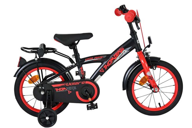 Load image into Gallery viewer, Volare thombike kinderfiets - jongens - 14 inch - zwart rood
