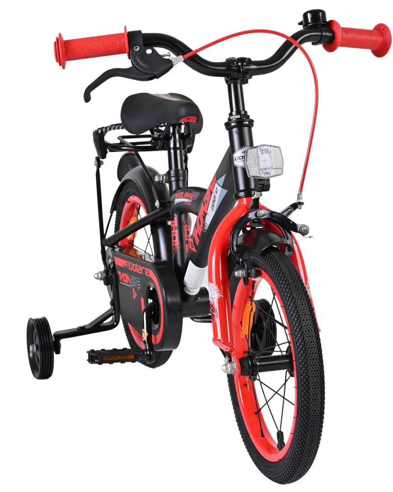 Load image into Gallery viewer, Volare thombike kinderfiets - jongens - 14 inch - zwart rood
