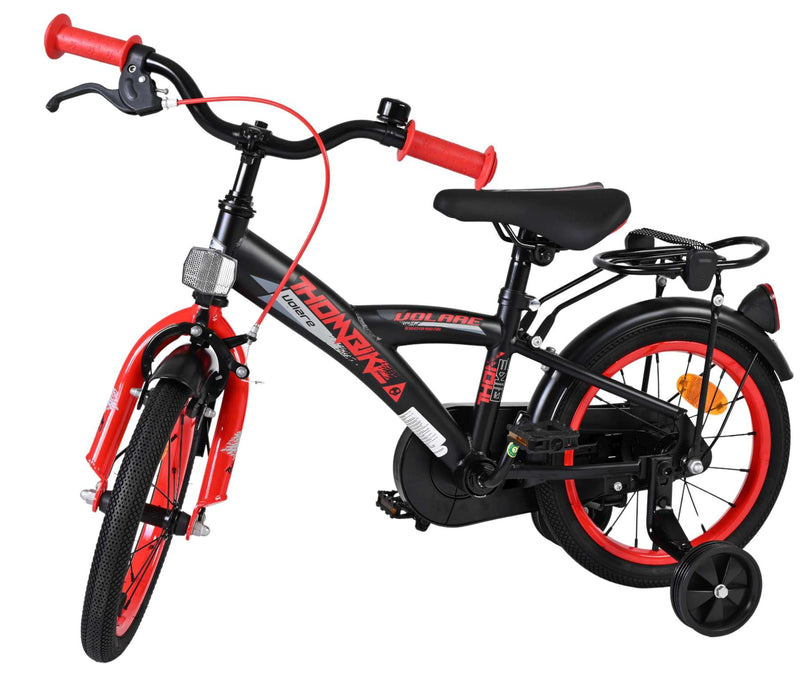 Load image into Gallery viewer, Volare thombike kinderfiets - jongens - 14 inch - zwart rood
