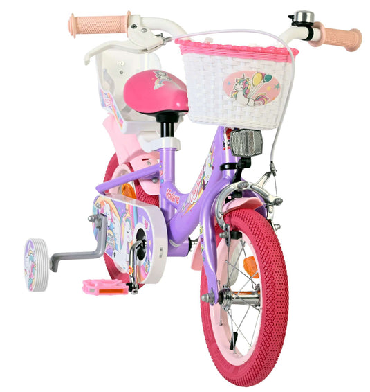 Volare unicorn kinderfiets - meisjes - 12 inch - paars