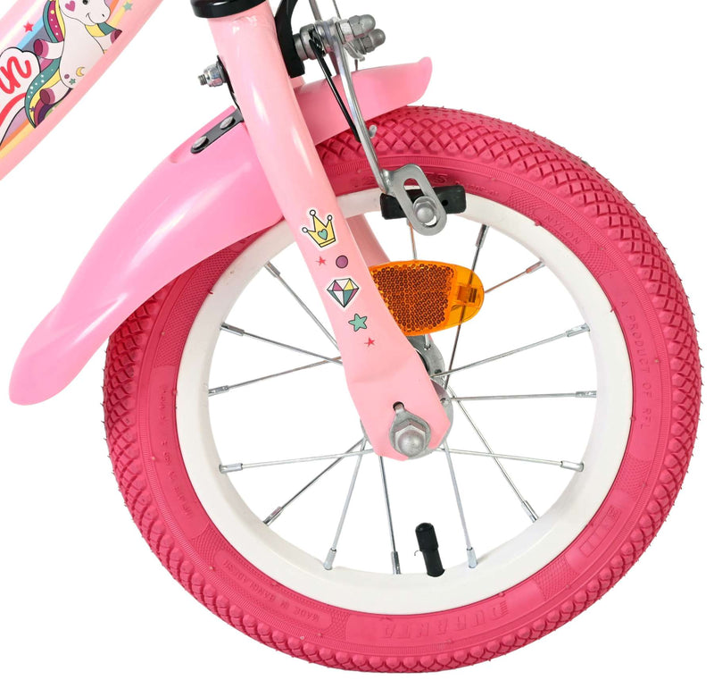 Load image into Gallery viewer, Volare unicorn kinderfiets - meisjes - 12 inch - roze

