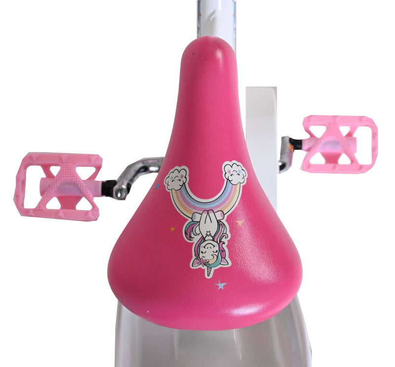 Afbeelding laden in galerijviewer, Volare unicorn kinderfiets - meisjes - 12 inch - wit
