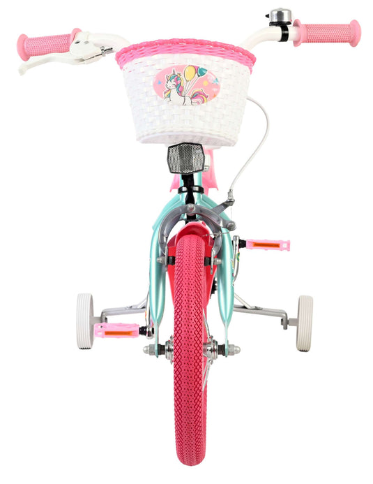 Volare unicorn kinderfiets - meisjes - 14 inch - groen