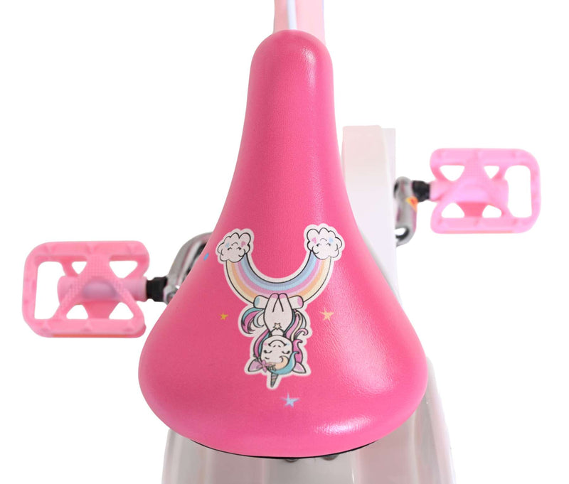 Load image into Gallery viewer, Volare unicorn kinderfiets - meisjes - 14 inch - roze - twee handremmen
