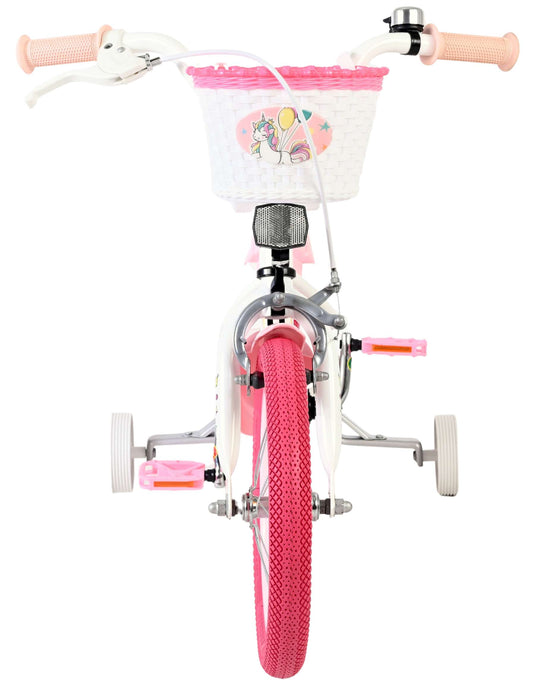 Volare unicorn kinderfiets - meisjes - 14 inch - wit