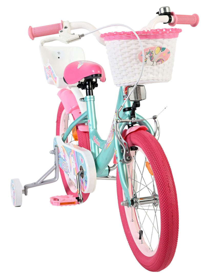 Load image into Gallery viewer, Volare unicorn kinderfiets - meisjes - 16 inch - groen
