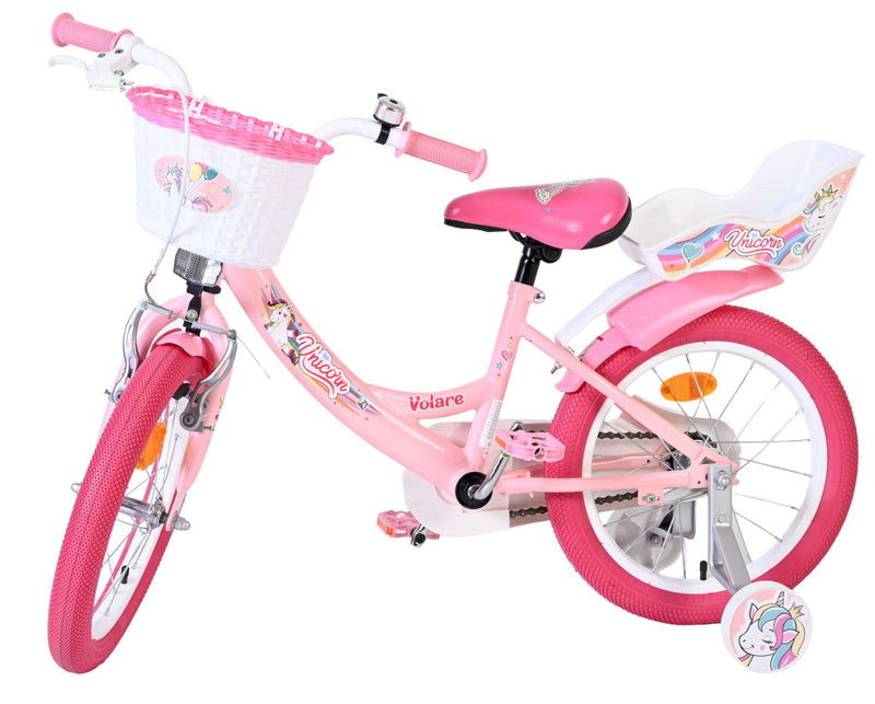 Load image into Gallery viewer, Volare unicorn kinderfiets - meisjes - 16 inch - roze
