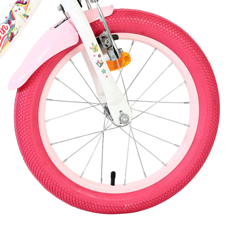 Afbeelding laden in galerijviewer, Volare unicorn kinderfiets - meisjes - 16 inch - wit
