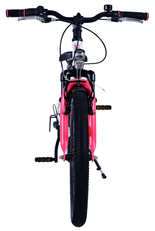 Volare xc race kinderfiets - 20 inch - 7 speed - wit roze