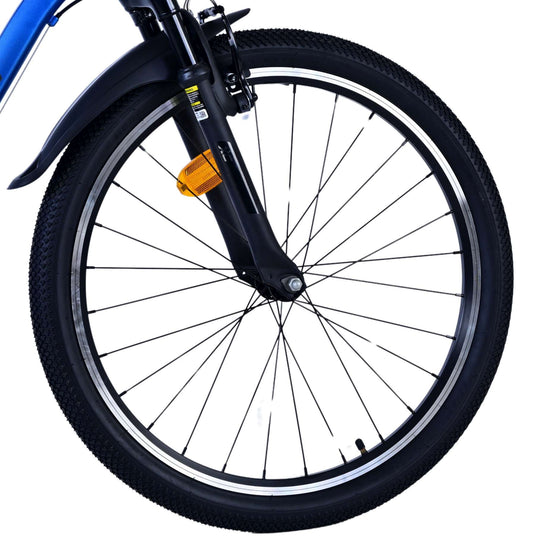 Volare xc race kinderfiets - 24 inch - 21 speed - blauw grijs