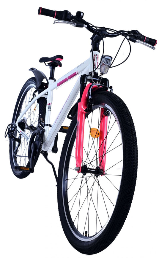 Volare xc race kinderfiets - 26 inch - 21 speed - wit roze