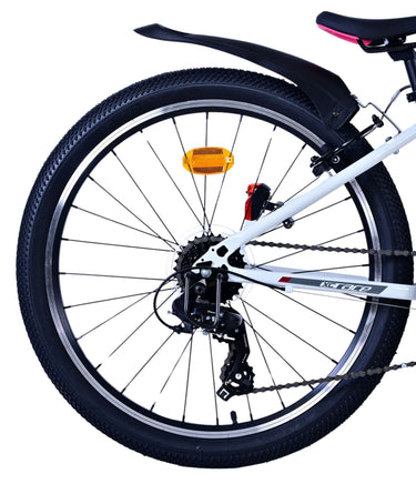 Volare xc race kinderfiets - 24 inch - wit roze - 21 speed