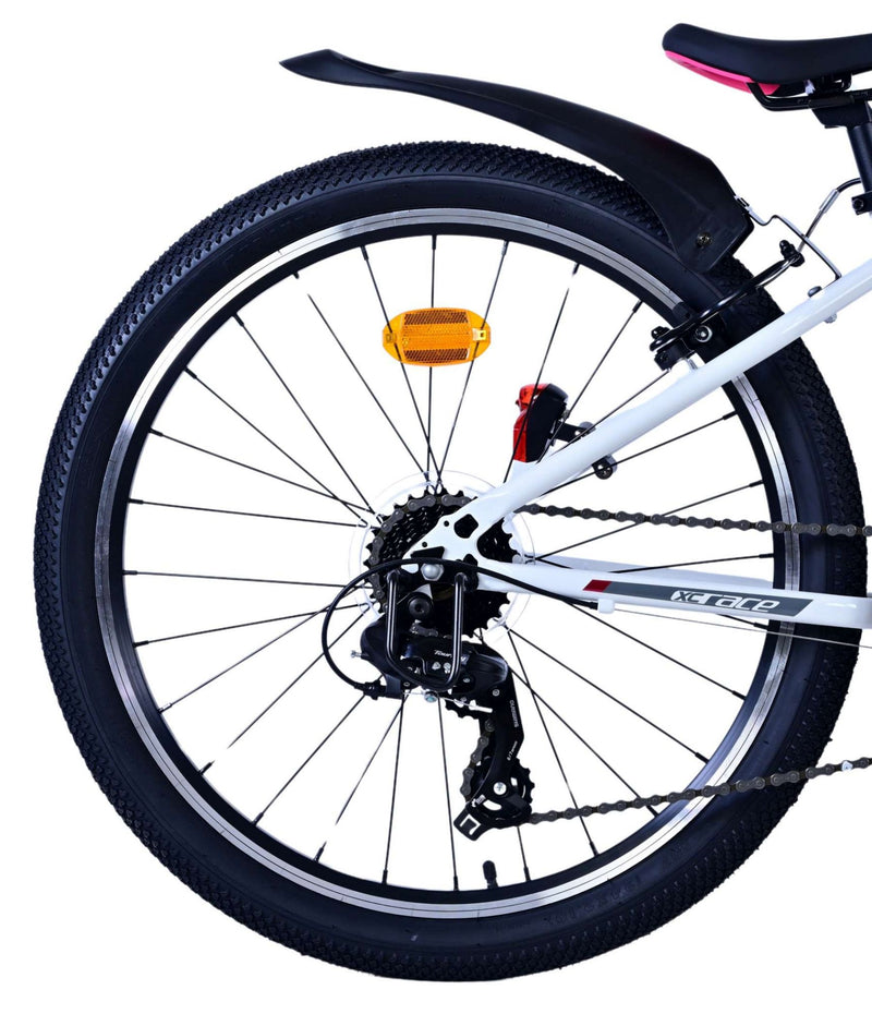 Load image into Gallery viewer, Volare xc race kinderfiets - 24 inch - wit roze - 21 speed
