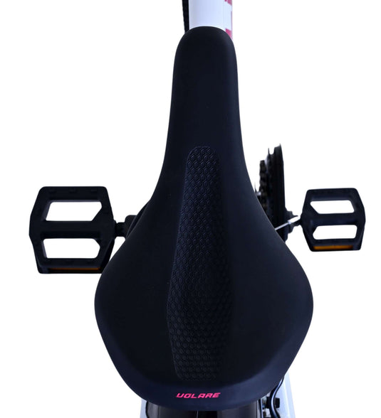 Volare xc race kinderfiets - 24 inch - 21 speed - wit roze