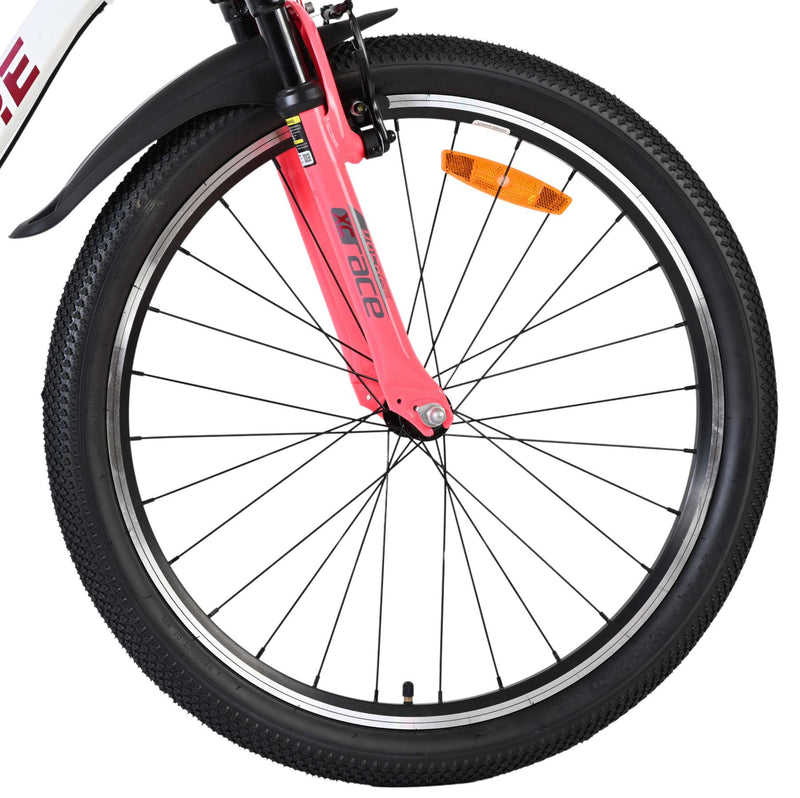 Load image into Gallery viewer, Volare xc race kinderfiets - 24 inch - wit roze - nexus 3
