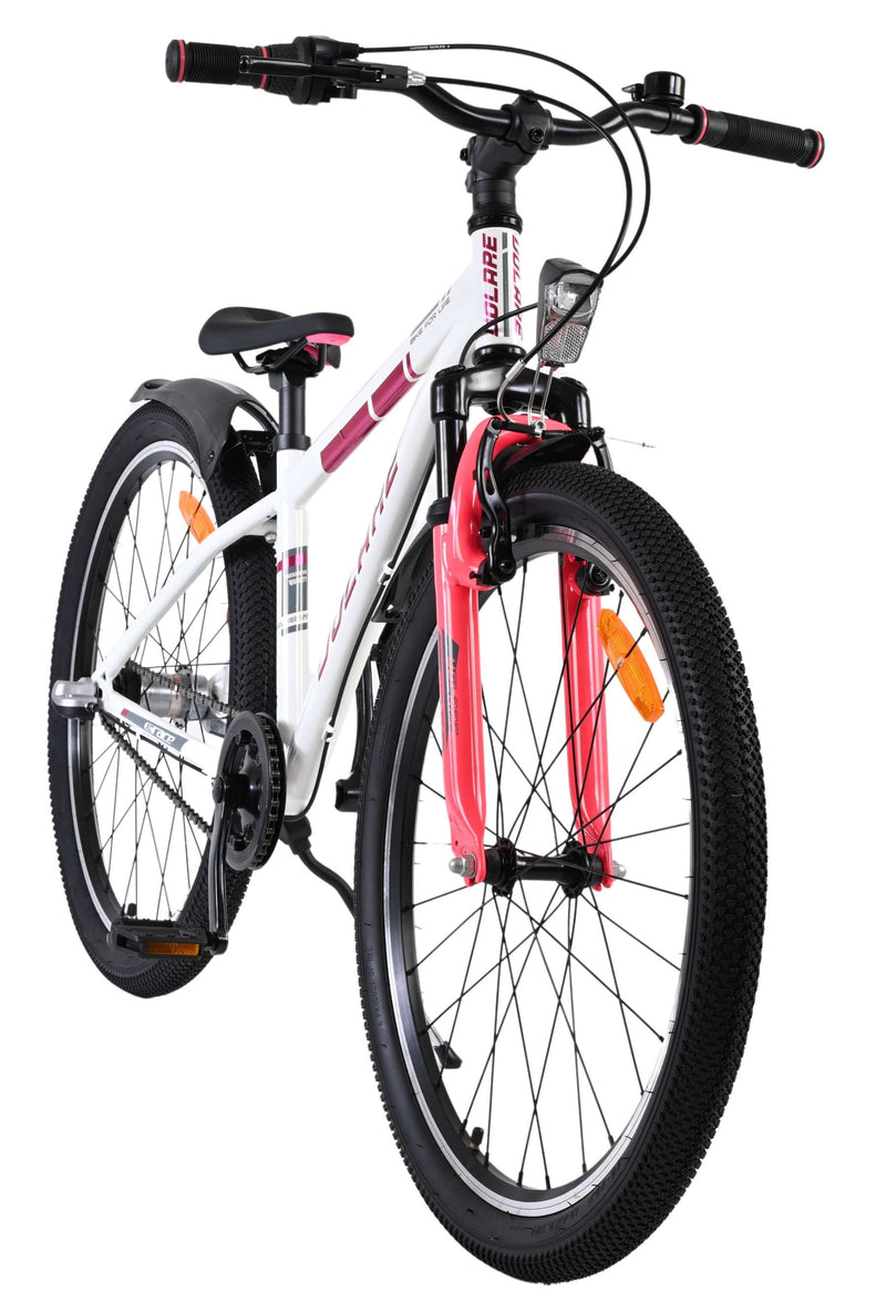 Load image into Gallery viewer, Volare xc race kinderfiets - 24 inch - wit roze - nexus 3
