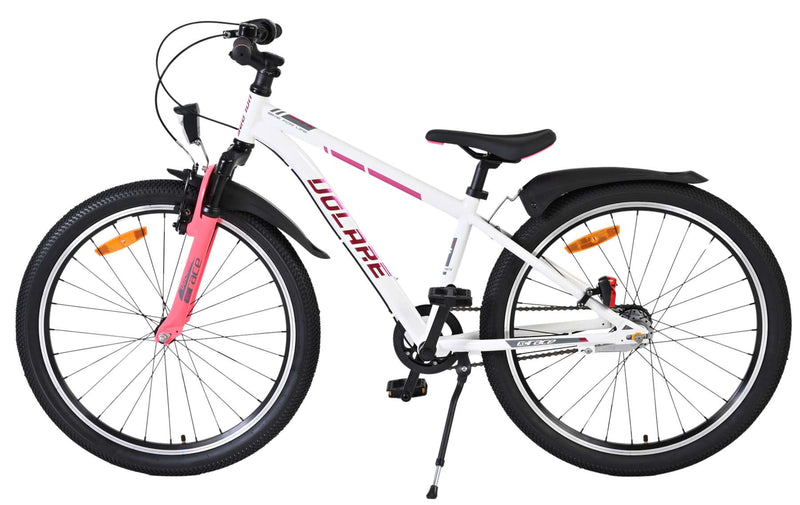 Afbeelding laden in galerijviewer, Volare xc race kinderfiets - 24 inch - wit roze - nexus 3
