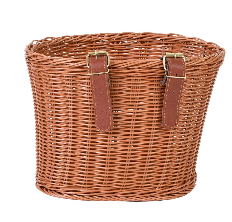 Afbeelding laden in galerijviewer, Volare rieten mandje middel met riempjes voor 16-20 inch
