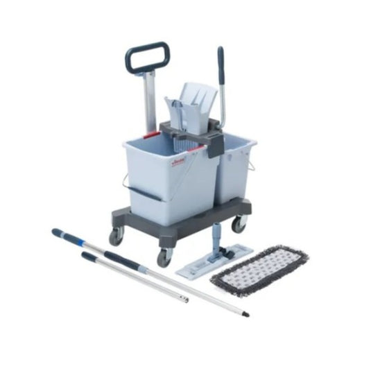 Vileda ultraspeed starterkit met plaat en mop inclusief telescoopsteel (1 stuk)
