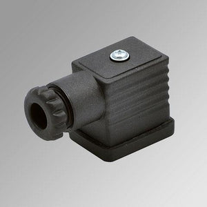 Metal work stekker standaard 22mm zwart