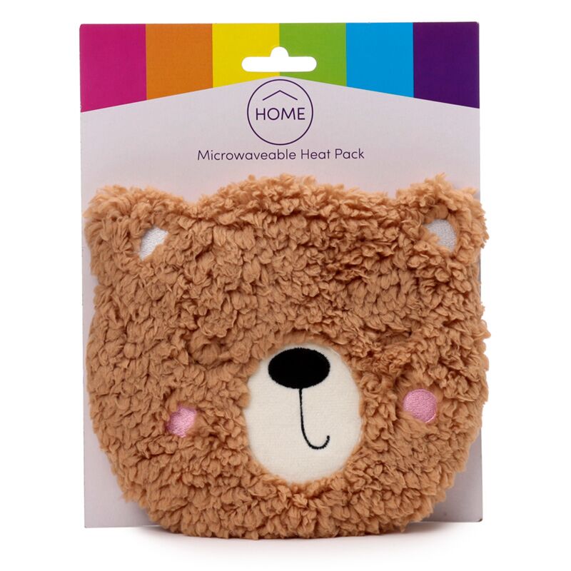Load image into Gallery viewer, Teddybeer rond pluche magnetron heatpack lavendel tarwe
