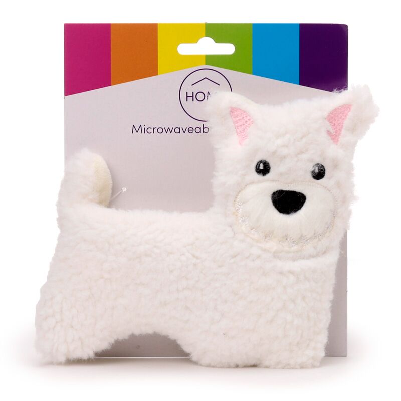 Load image into Gallery viewer, Westie hond magnetron heatpack lavendel tarwe
