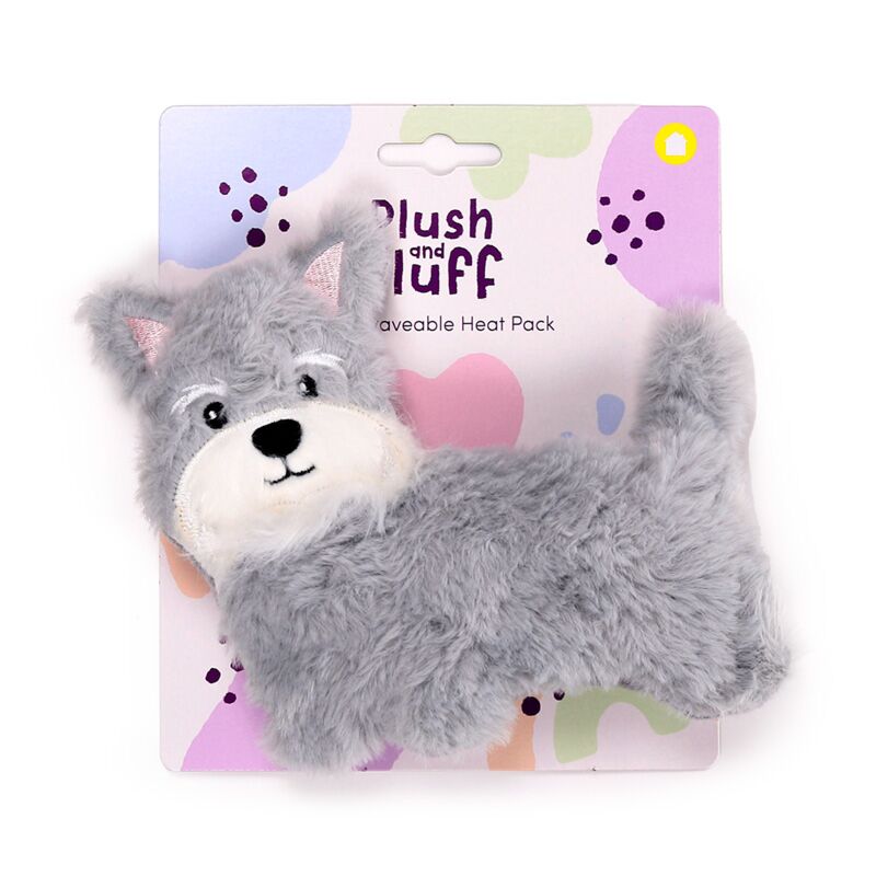 Load image into Gallery viewer, Schnauzer hond magnetron heatpack lavendel tarwe
