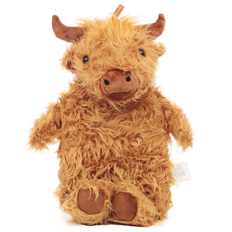 Load image into Gallery viewer, Highland coo koe 650ml warmwaterkruik met pluche hoes
