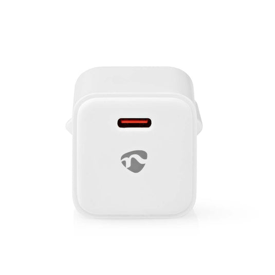 Nedis oplader | 20 w | snellaad functie | 1.67 2.22 3.0 a | outputs: 1 | usb-c | automatische voltage selectie - wcmpd20w100wt