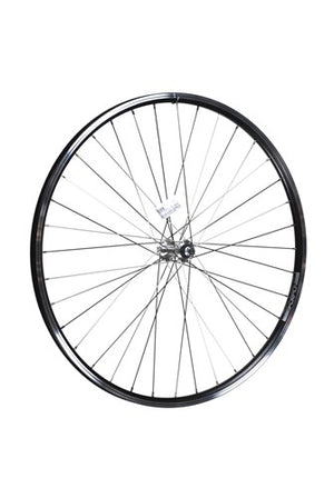 Rodi voorwiel 28 inch 622 zwart velgrem geslepen zijkant rvs spaak
