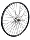 Achterwiel 28 inch 622 zwart rvs spaak 8v rollerbrake
