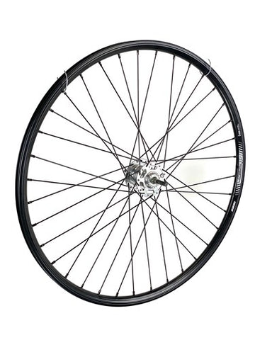 achterwiel 28 inch 622 zwart zwarte spaak 3v rollerbrake