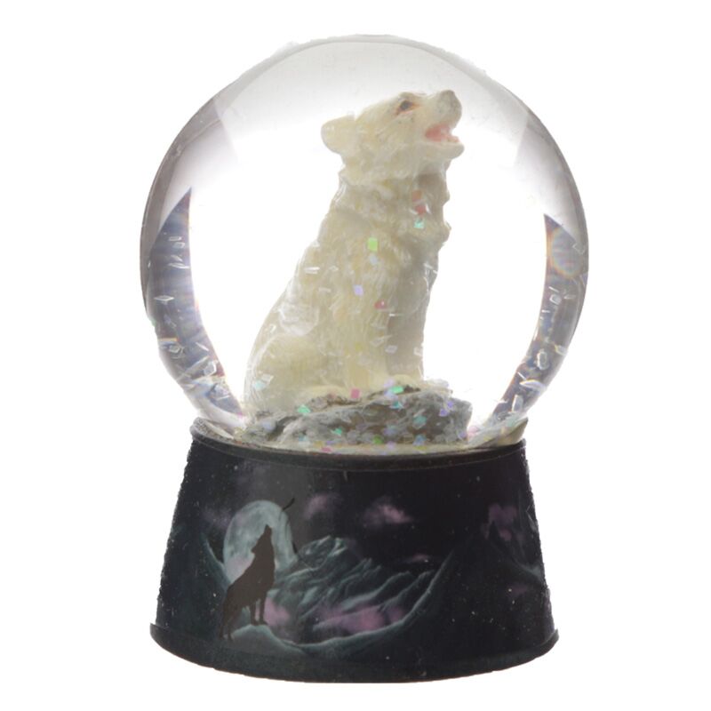 Load image into Gallery viewer, Protector of the north dream protector wolf sneeuwbol
