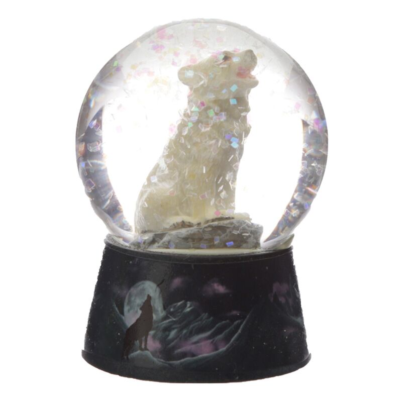 Load image into Gallery viewer, Protector of the north dream protector wolf sneeuwbol
